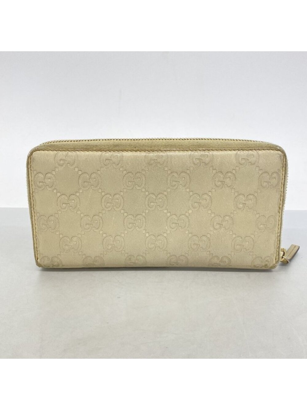 Gucci Wallet Guccissima Leather Beige Gold - Picture 9 of 9